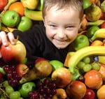 niños comida ecologica