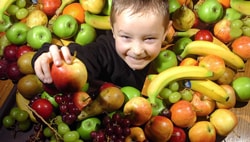 niños comida ecologica